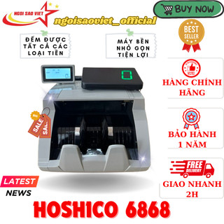 Máy Đếm Tiền Nhật Bản HOSHICO 6868 Chức Năng Kiểm tiền gi.ả, lẫn loại, tổng siêu chuẩn 2024