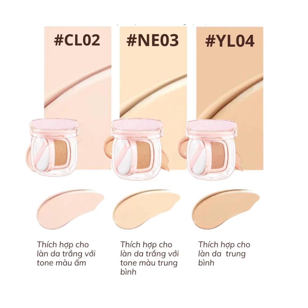 Phấn Nước Focallure Ink Lasting Matte Cushion Lâu Trôi, Chống Nắng SPF50 PA++++ 12g (FA-F35)