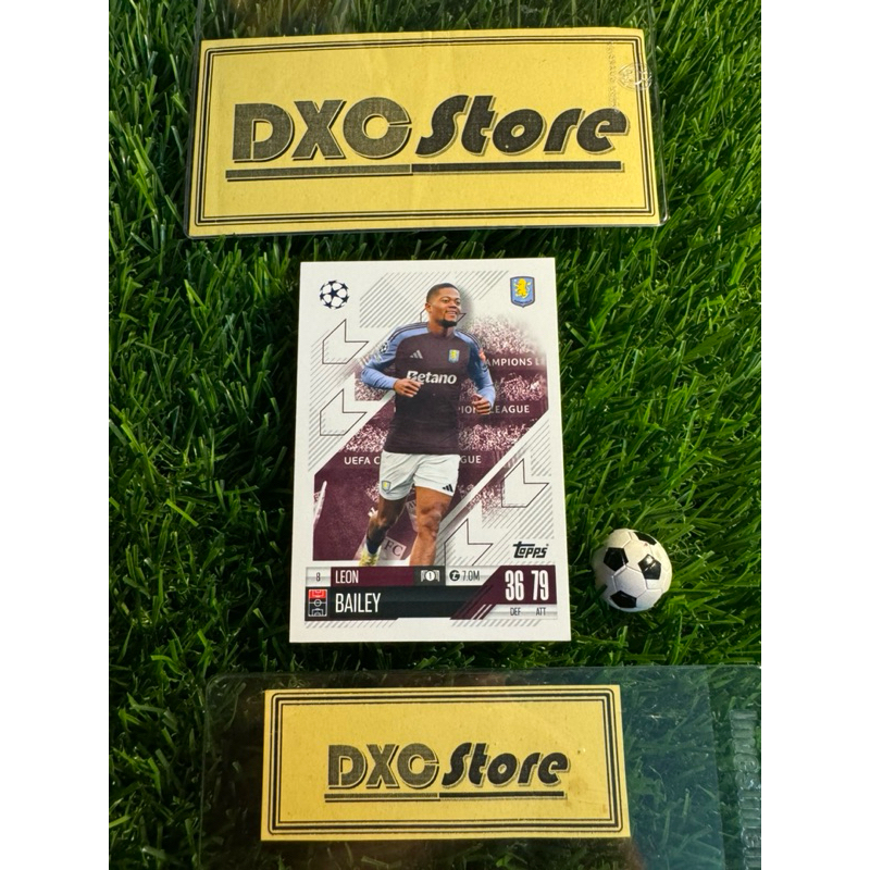 [ CHÍNH HÃNG ] - TOPPS MATCH ATTAX 2025 - LEON BAILEY (ASTON VILLA)