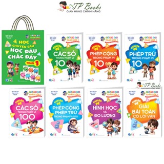 Sách - Túi Trọn Bộ Toán Lớp 1 (7 Cuốn ) - Học Chuyên Sâu Học Đâu Chắc Đấy - Lớp 1 - Cả Năm Học