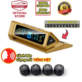 Cảm biến áp suất lốp ô tô van ngoài CAR365VN Pin màn hỗ trợ năng lượng mặt trời tuổi thọ pin 5 năm