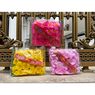 Túi Hoa Đào Mai giả loại đẹp trang trí tết, kèm dây kẽm (hàng loại 1), làm cây, design chụp ảnh