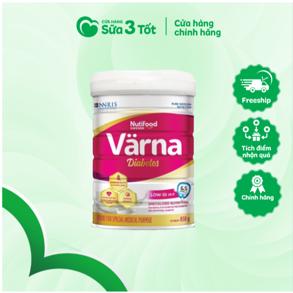 Sữa Bột Varna Tiểu Đường - Nutifood - 850g