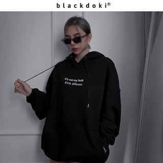 Áo Hoodie unisex BLACKDOKI-DIFFERENT , áo hoodie nỉ bông form rộng dày dặn oversize cá tính hiện đại
