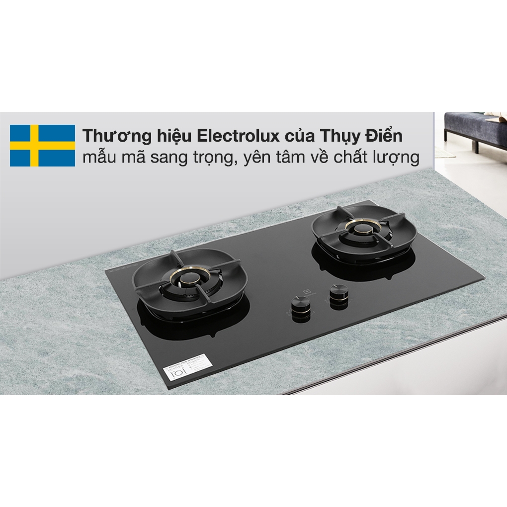 Bếp ga âm Electrolux EHG8250BC, EHG8321BC Đầu đốt kín tiết kiệm gas