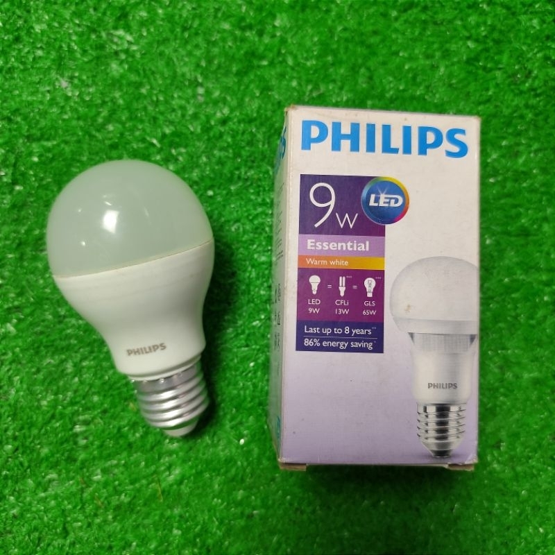[HÀNG CHÍNH HÃNG] Bóng Đèn LED Bulb Essential Philips 9W E27 (Ánh Sáng Vàng)