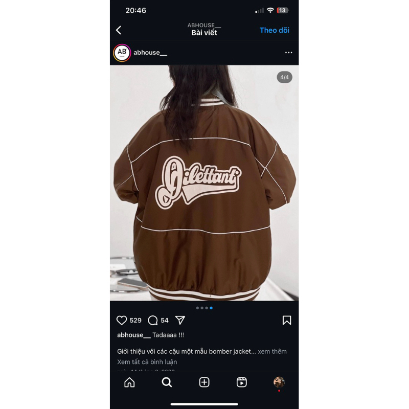 pass áo khoác gió nâu nhà ab house