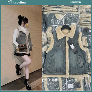 Áo khoác bò gile form dáng đẹp, lót lông dày dặn mặc siêu ấm cho mùa đông lạnh buốt phong cách thời trang hottrend