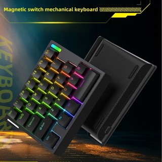 (sẵnn) Bàn Phím Cơ Gaming Rút Gọn Một Tay Rapid Trigger Zouya HE30 - 8K Hz - Switch Nam Châm - RGB - Hỗ trợ build Silent