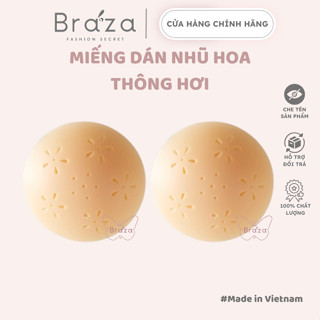  Miếng Dán Ngực Thông Hơi Silicon Có Lỗ Thoáng Khí Tệp Với Màu Da Sử Dụng Nhiều Lần Cao Cấp Braza 