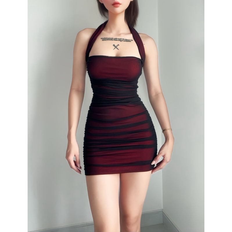 Đầm body nữ 7 kiểu lưới 2 lớp tôn dáng đi tiệc Lolystore Dress | BigBuy360 - bigbuy360.vn