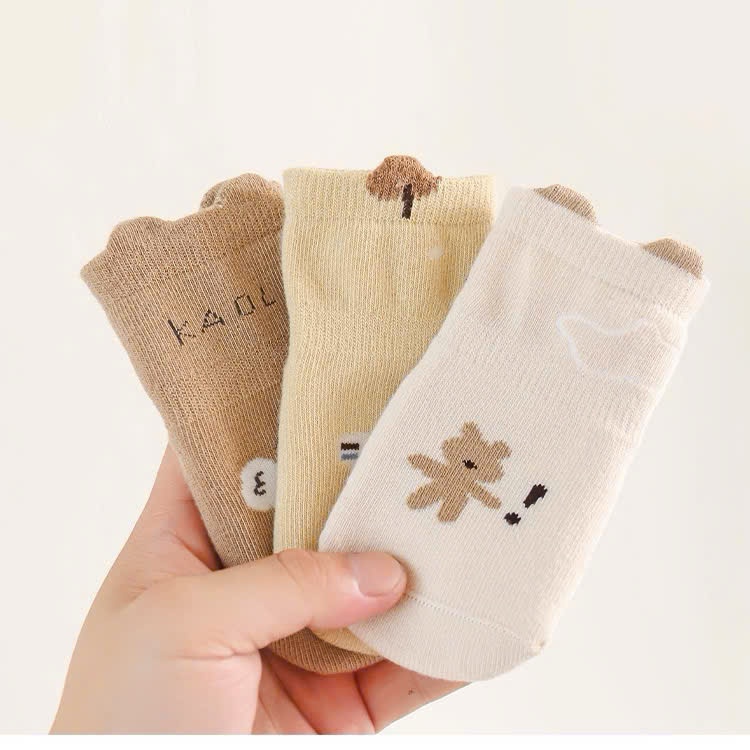 Set 10 đôi tất chống trượt cho bé hình ngộ nghĩnh đáng yêu 0-3 tuổi