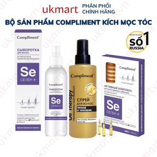 Xịt Tóc và Serum Tóc Compliment Selen Ngăn Ngừa Và Giảm Rụng, Hỗ Trợ Mọc Tóc