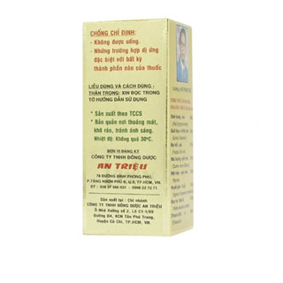 Cồn xoa bóp An Triệu - Hỗ trợ phong thấp, tê bại, đau lưng, nhức mỏi gân xương
