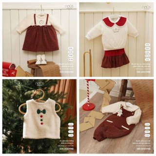 Nous - Set váy yếm, quần yếm bst Noel 2024 cho bé yêu từ 0 tháng đến 3 tuổi