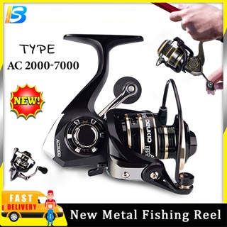  AC 2000-7000 Máy Câu Cá spot Kim Loại Tay Cầm Bằng Thép Không Gỉ Quay Máy Câu Cá Thiết Bị Biển Me 