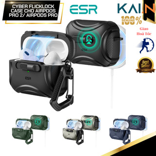 Ốp Case Bao Dành Cho Airpods Pro 2/ Airpods Pro, ESR Cyber FlickLock Case (HaloLock) có Khoá Thông Minh, Sạc từ tính