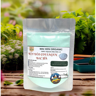 [100gr] Bột Mặt Nạ Tươi Colagen Tinh Chất Bạc Hà Cao Cấp (Mask dẻo) MAI XEN ORGANIC - đắp mặt nạ dưỡng da
