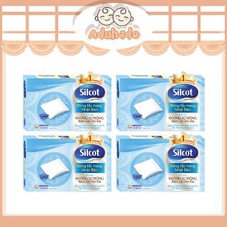   COMBO 4 HỘP  Bông tẩy trang SILCOT chính hãng chăm sóc làn da 1 HỘP  82 MIẾNG 
