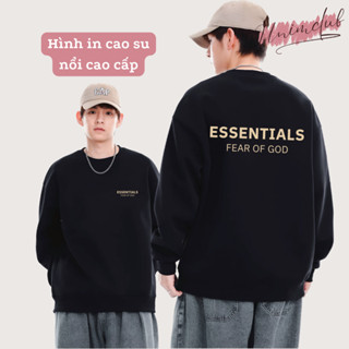 [In Cao Su Nổi] Áo Sweater Essentials 1977 In Nổi Cao Su Form Unisex Vải Nỉ Chân Cua CVC Cao Cấp UnimClub - SW23