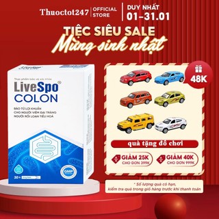  LiveSpo Colon 10 ống  - Men vi sinh chứa bào tử lợi khuẩn dùg cho viêm đại tràng tiêu chảy táo bón 