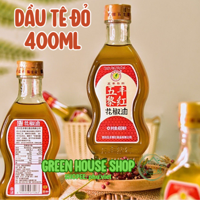 Dầu tê (dầu hoa tiêu) chai thủy tinh 400ml