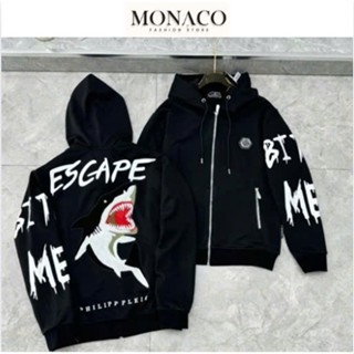   Xu  Áo Hoodie Zip Cá Mập Logo Thêu Chất Nỉ Dày Dặn Form Dáng Chuẩn-Áo Khoác Nam Nữ Hàng Đẹp Cao Cấp Chuẩn Form Hottrend 