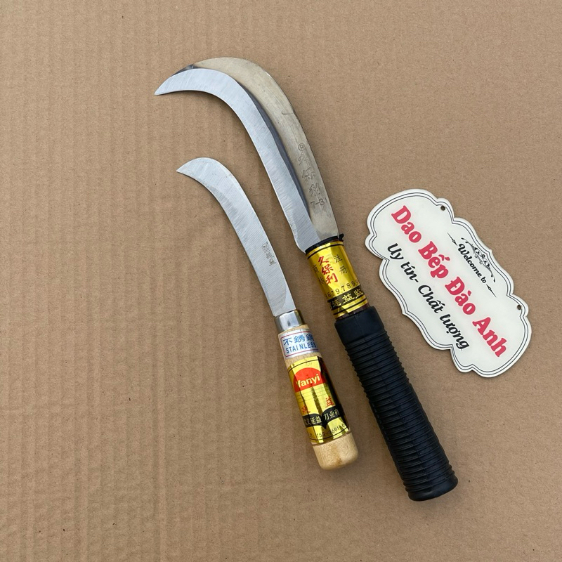 Dao rửa dừa 3 tấc tán đinh dao vệ sinh thân cây dừa hàng nhập khẩu loại 1 ( Bộ 2 dao )