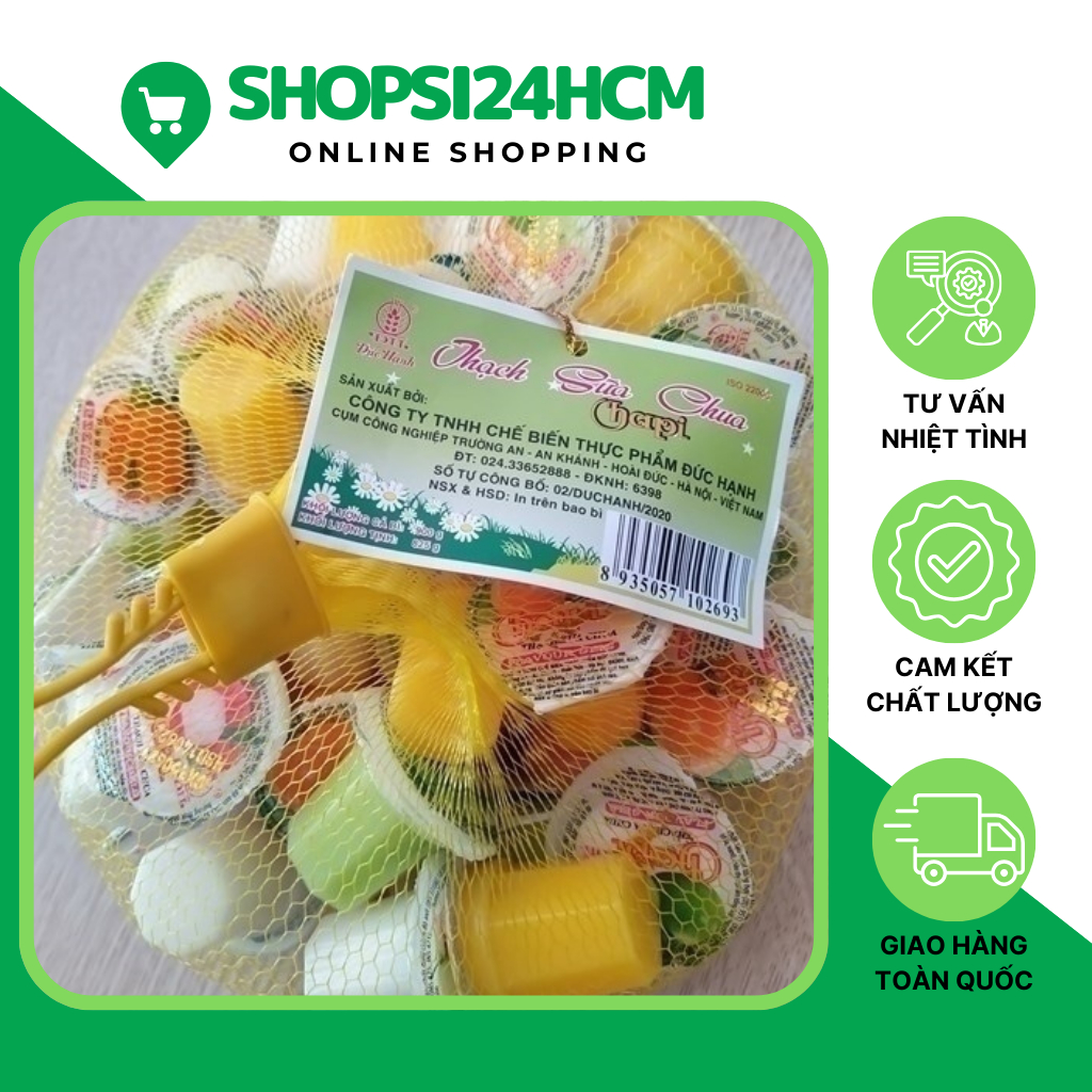 (Hoả Tốc) Thùng Thạch Sữa Chua Chapi Đức Hạnh 6 Túi/900Gr Ngon Hơn Khi Để Lạnh