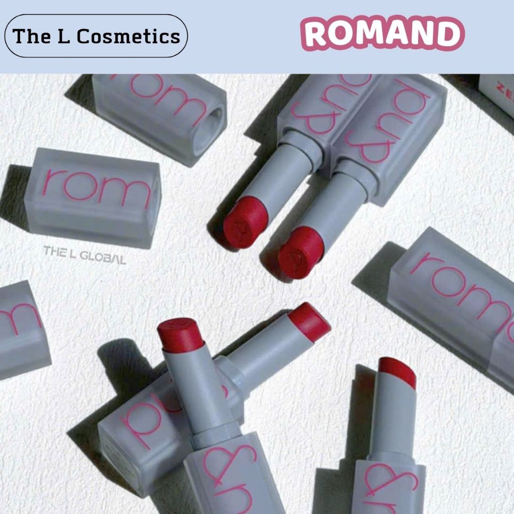 Son thỏi Romand Zero Matte Lipstick 3g, chất son lì mướt mịn môi, son Romand chính hãng - The L Cosm