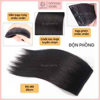Độn phồng tóc thật dệt tay [Ảnh shop tự chụp] Tóc giả từ tóc thật| Tóc giả Linh Tit