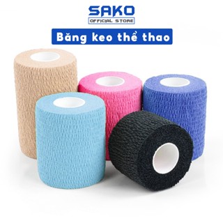 Băng keo thể thao quấn cổ chân giày đá bóng tự dính, bó gối dán cơ thể thao cổ tay ngón tay SAKOMALL BANGC01
