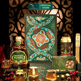 Set Quà Tết Thượng đỉnh quà tặng cao cấp CiCi Thượng Đỉnh Yến  Bích Xà Lục Kim Hộp Quà Thượng Phẩm Qùa Tặng Sang Trọng