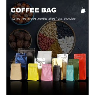 [Mẫu thử - 1 túi Cafe] Túi zipper 8 cạnh cafe (KHÔNG VAVLE Nhiều màu - nhiều size)