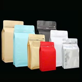 [Mẫu thử - 1 túi Cafe] Túi zipper 8 cạnh cafe (KHÔNG VAVLE Nhiều màu - nhiều size)