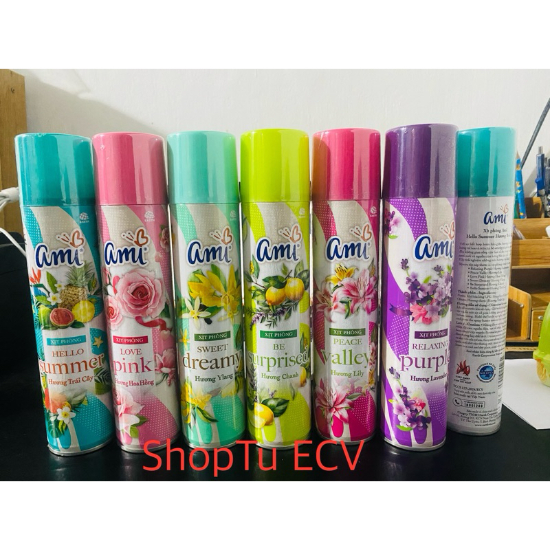 Nước hoa xịt phòng ami ( nhiều hương )