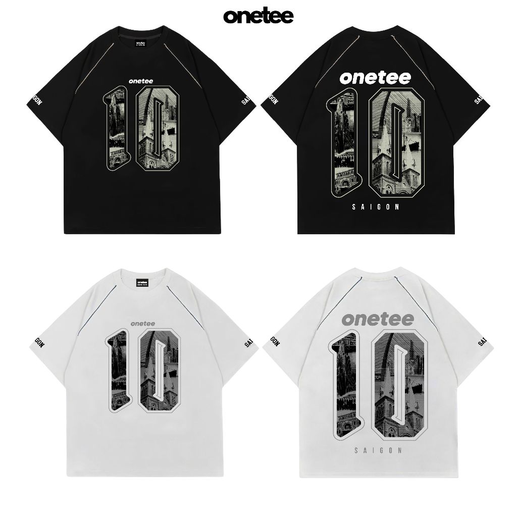 Áo Thun Local Brand Unisex OneTee SG10 Form Rộng Tay Lỡ Nam Nữ Cổ Tròn Top Menswear Women