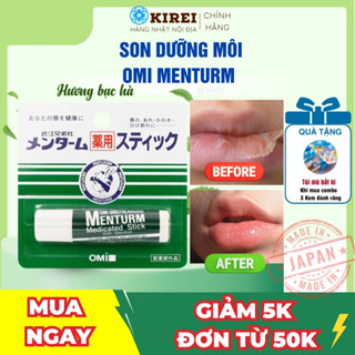 Son Dưỡng Môi Omi Brotherhood Menturm Medicated- Hàng Nhật Nội Địa