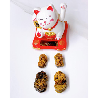 Mặt tỳ hưu đá mắt hổ phong thủy làm mặt hoặc vòng tay 3,3cm, 2,7cm Mã 01