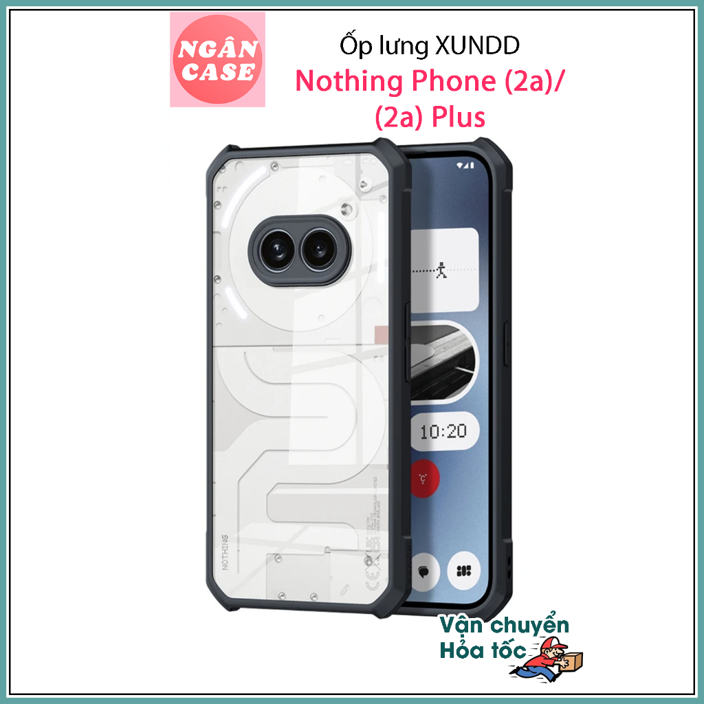 Ốp lưng XUNDD Nothing Phone (2a)/ (2a) Plus - Mặt lưng trong, Viền TPU, Chống sốc