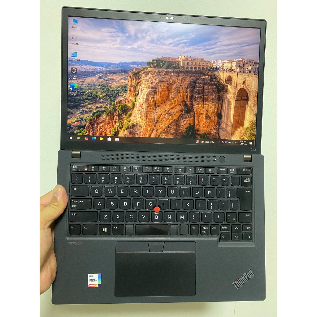 LENOVO THINKPAD X13 GEN 1, I7 10610u, RAM 8G, SSD NVME 256G, 13.3 INCH HD, PIN TRÊN 3H, SẠC TYPE C Z