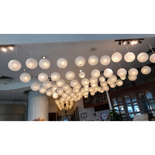 Đèn lồng giấy lụa tròn 30cm và 20cm trang trí đa phong cách