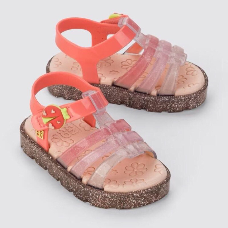 Sandal nhựa thơm cao cấp cho bé gái Zaxynina Joaninha sand baby ( Guava pink )