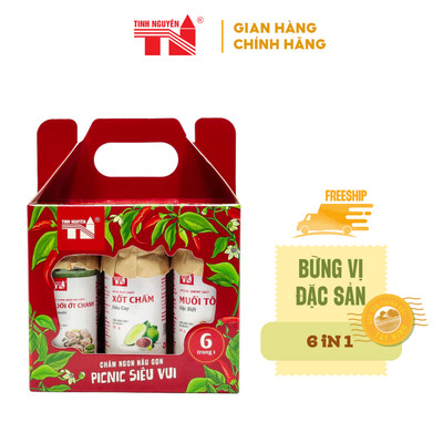 Hộp Quà Trọn Bộ Nêm Chấm Picnic Siêu Vui Tây Ninh Tinh Nguyên