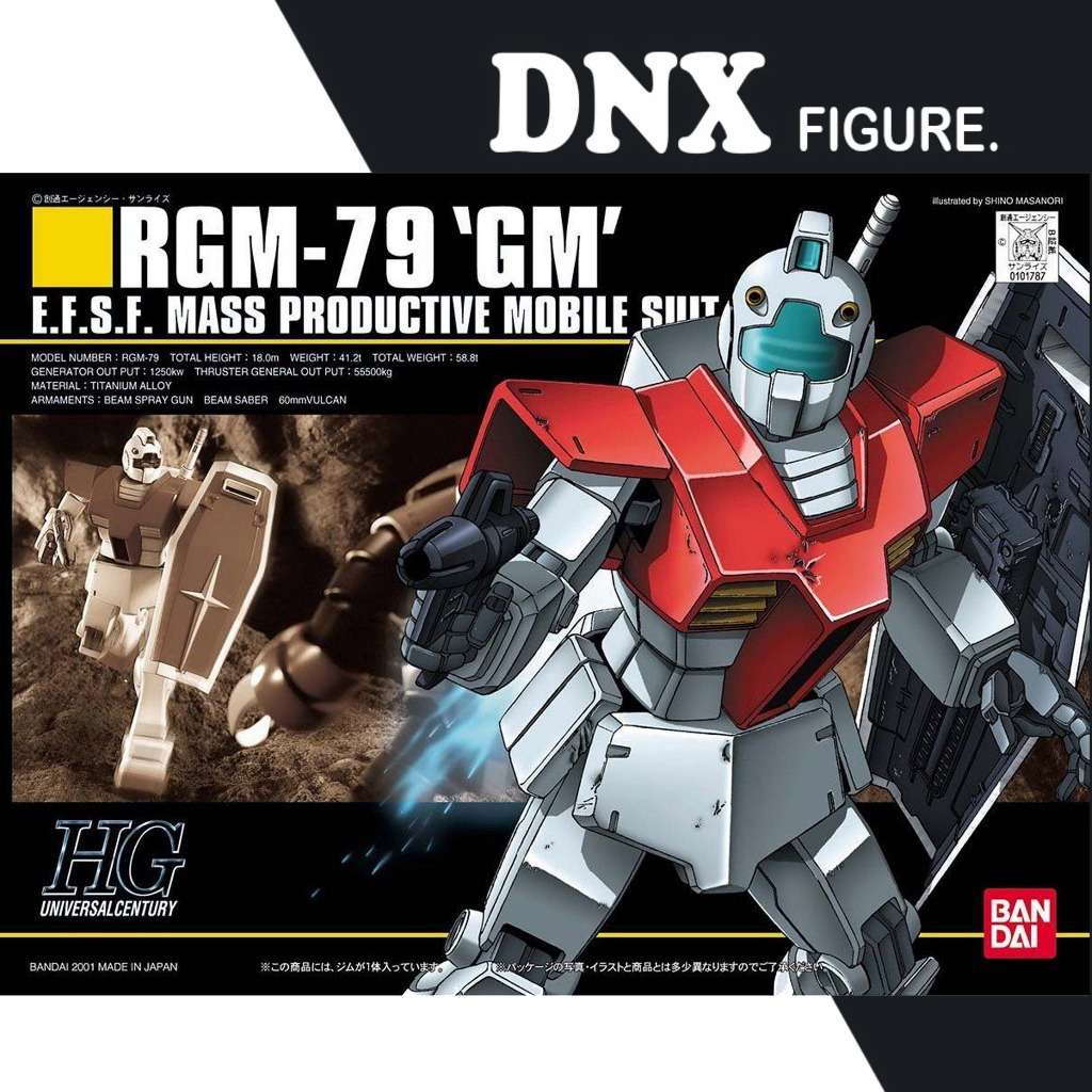 Mô Hình Lắp Ráp Bandai Gundam HG RGM-79 "GM" (New Seal)