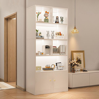 Tủ gỗ chữ U để đồ năng, giá sách để đồ nhiều tầng, trưng bày trang trí gỗ MDF có ngăn chống mối mọt