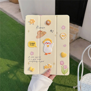 Bao Da Hình Duck Nổi Có Ngăn Đựng Bút Ipad Ipad Gen11/Air7/AẢi1 /2/3/4/5/Gen5/6/7/8/9/10/Pro9.7/Pro11/M1/M2/M3/M4