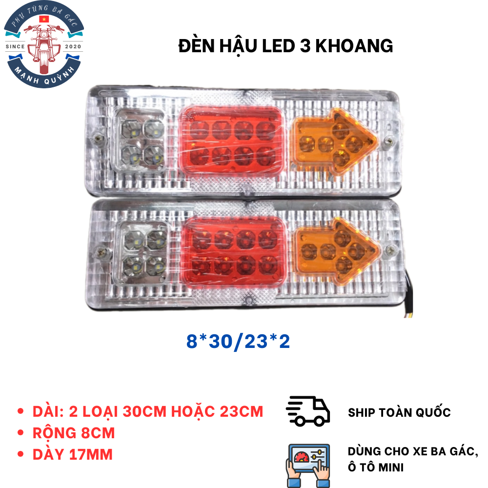 Đèn xi nhan, đèn hậu led cho xe 3-4 bánh, ô tô tải cặp xi nhan loại 12v ( 1 cặp 2 chiếc )