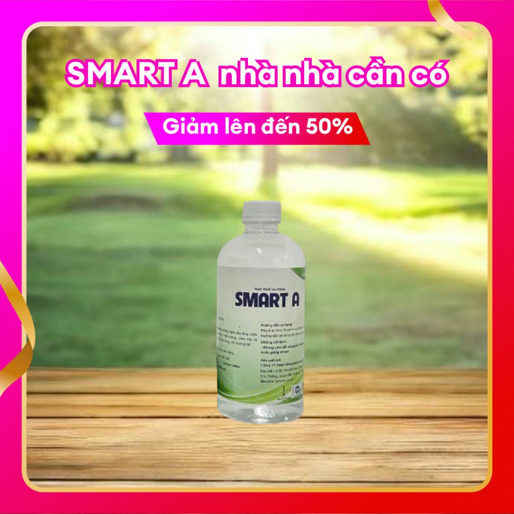 [Mẫu mới] SMART A, Dung dịch sát khuẩn smart anolyte, smart a chai 500ml