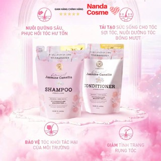 Gội Xả Yoneya Botanical Jasmine Camellia Hydrate & Shine Phục Hồi Hư Tổn 400g